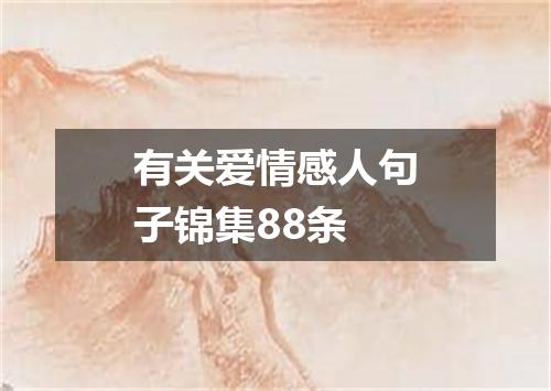 有关爱情感人句子锦集88条