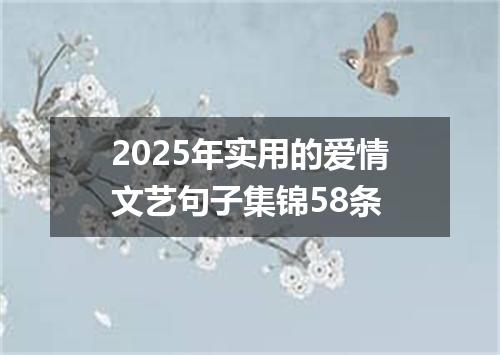 2025年实用的爱情文艺句子集锦58条