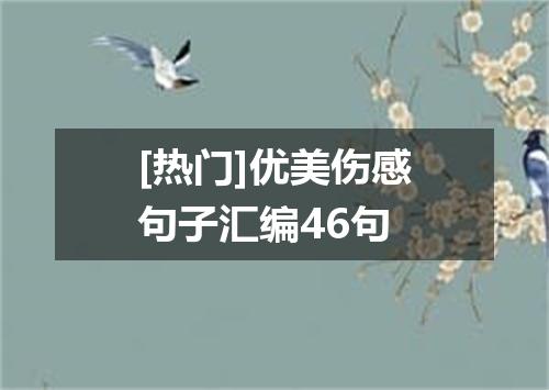 [热门]优美伤感句子汇编46句