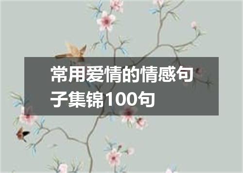 常用爱情的情感句子集锦100句