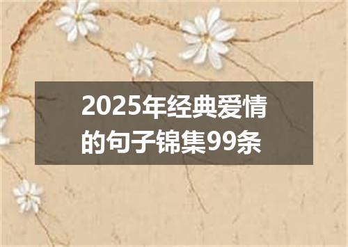 2025年经典爱情的句子锦集99条