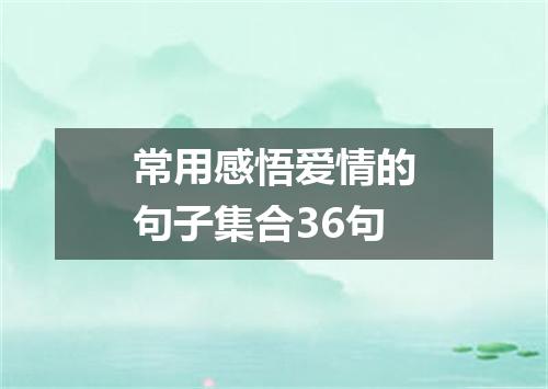 常用感悟爱情的句子集合36句