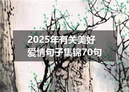 2025年有关美好爱情句子集锦70句