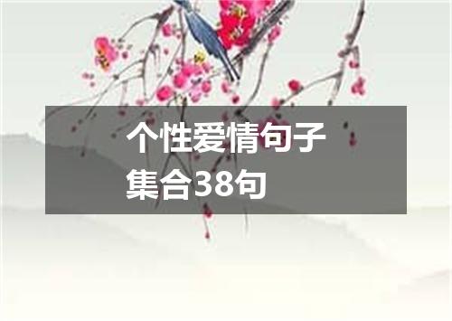 个性爱情句子集合38句