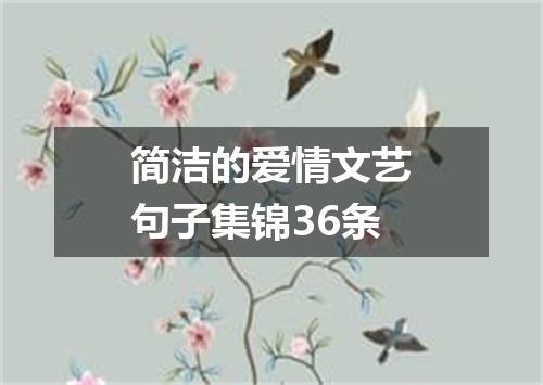 简洁的爱情文艺句子集锦36条