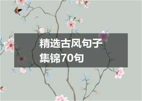 精选古风句子集锦70句