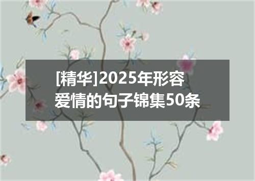 [精华]2025年形容爱情的句子锦集50条