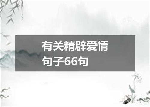 有关精辟爱情句子66句