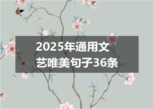 2025年通用文艺唯美句子36条