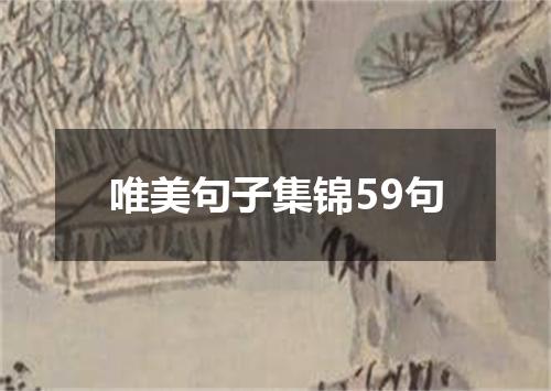 唯美句子集锦59句