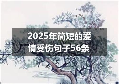 2025年简短的爱情受伤句子56条