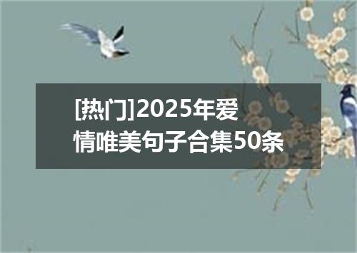 [热门]2025年爱情唯美句子合集50条
