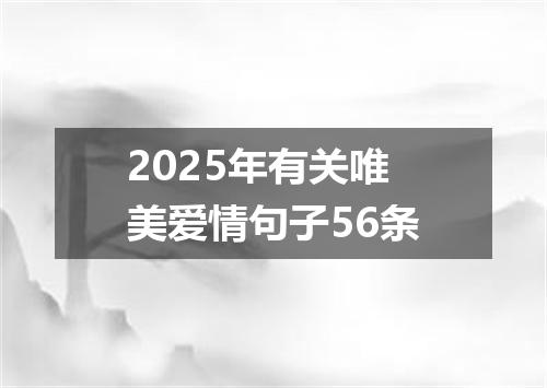 2025年有关唯美爱情句子56条