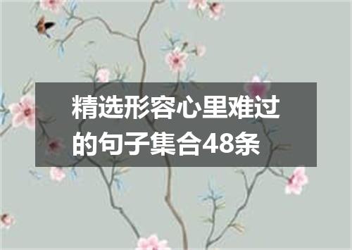 精选形容心里难过的句子集合48条