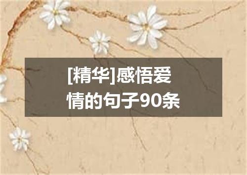 [精华]感悟爱情的句子90条