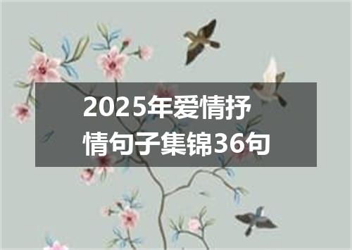 2025年爱情抒情句子集锦36句