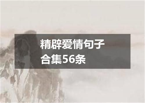精辟爱情句子合集56条