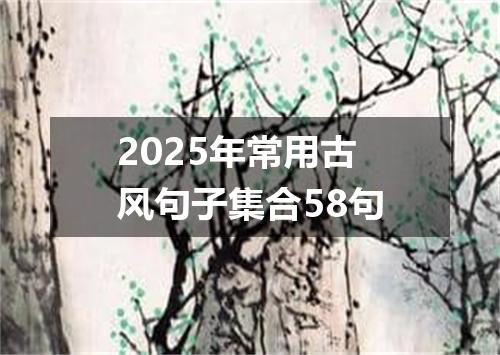 2025年常用古风句子集合58句