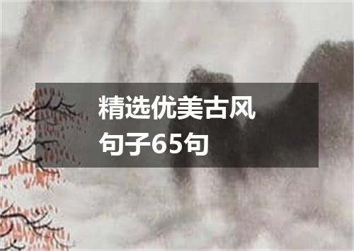 精选优美古风句子65句