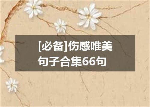 [必备]伤感唯美句子合集66句