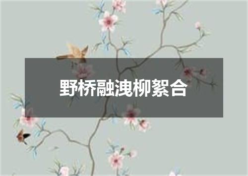 野桥融洩柳絮合