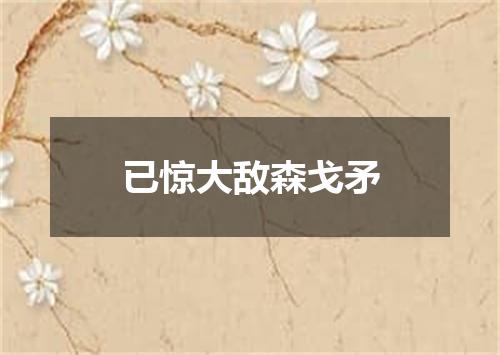 已惊大敌森戈矛