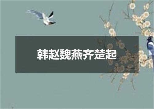 韩赵魏燕齐楚起