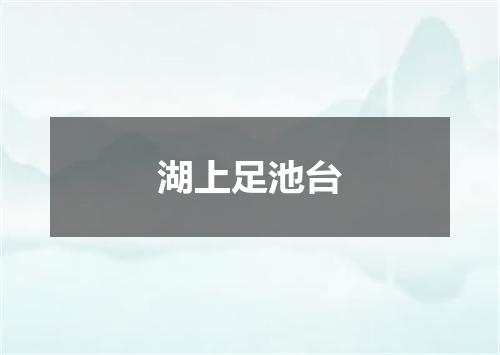 湖上足池台