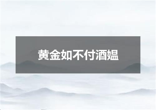 黄金如不付酒媪