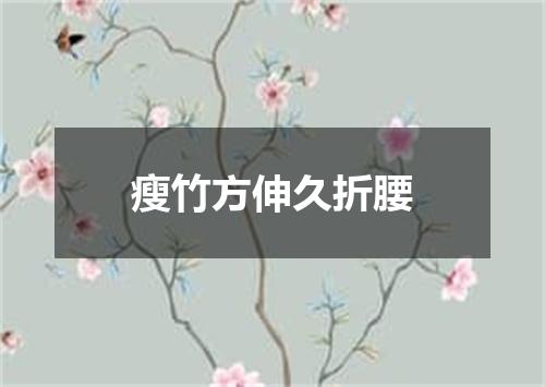 瘦竹方伸久折腰