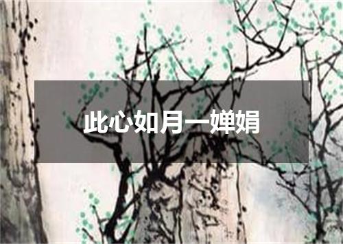 此心如月一婵娟