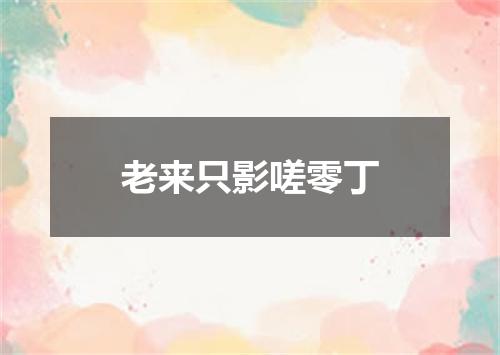 老来只影嗟零丁