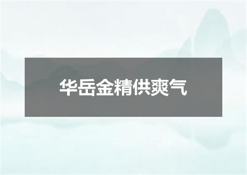 华岳金精供爽气