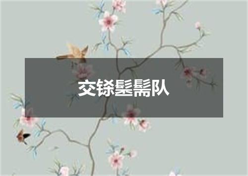 交铩髬髵队