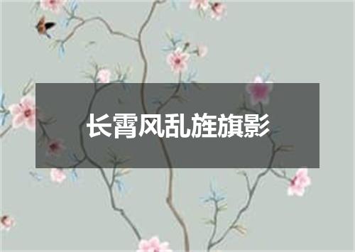 长霄风乱旌旗影