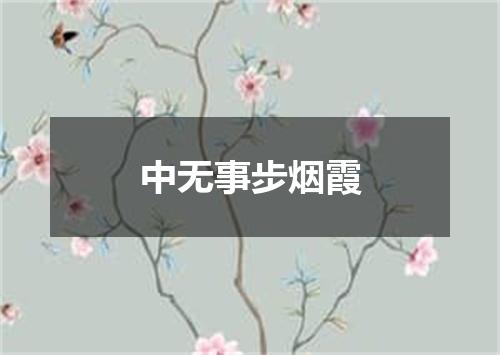 中无事步烟霞