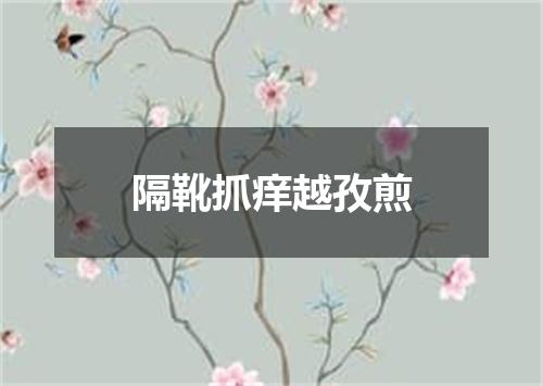 隔靴抓痒越孜煎