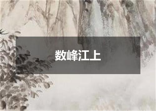 数峰江上