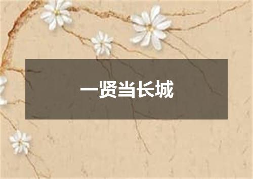 一贤当长城