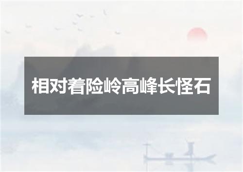 相对着险岭高峰长怪石