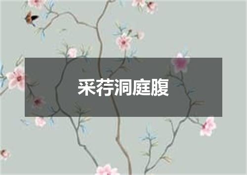 采荇洞庭腹