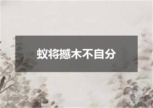 蚁将撼木不自分