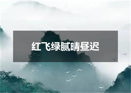 红飞绿腻晴昼迟