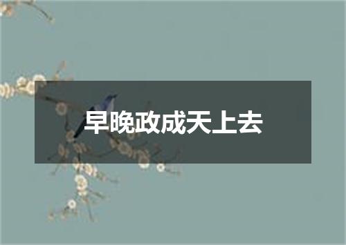 早晚政成天上去