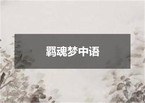 羁魂梦中语