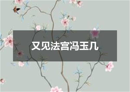 又见法宫冯玉几