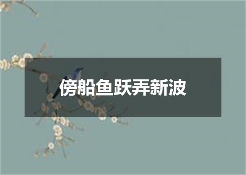 傍船鱼跃弄新波