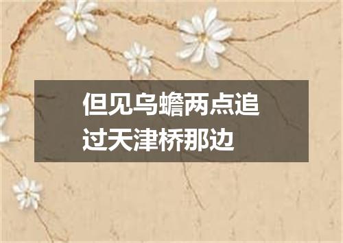 但见乌蟾两点追过天津桥那边