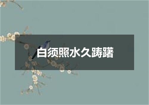 白须照水久踌躇