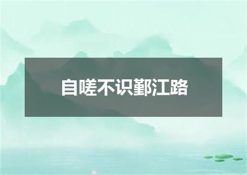 自嗟不识鄞江路